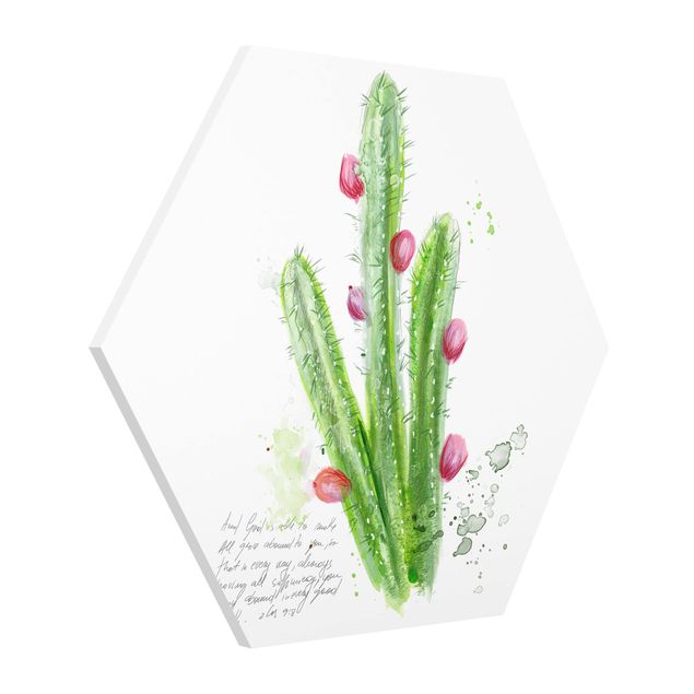 Tableaux zen Cactus avec verset biblique II