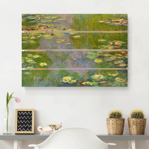 Déco mur cuisine Claude Monet - Nénuphars verts