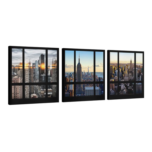 Tableaux modernes Vues de fenêtre de New York