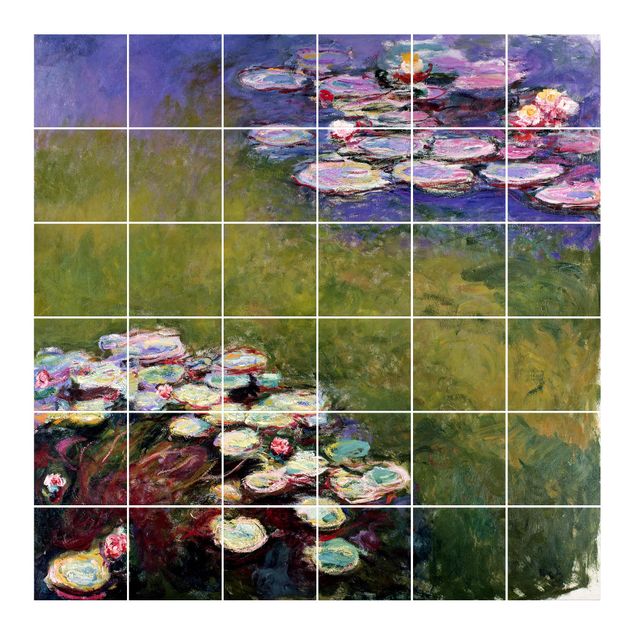 Sticker pour carrelage avec image - Claude Monet - Water Lilies