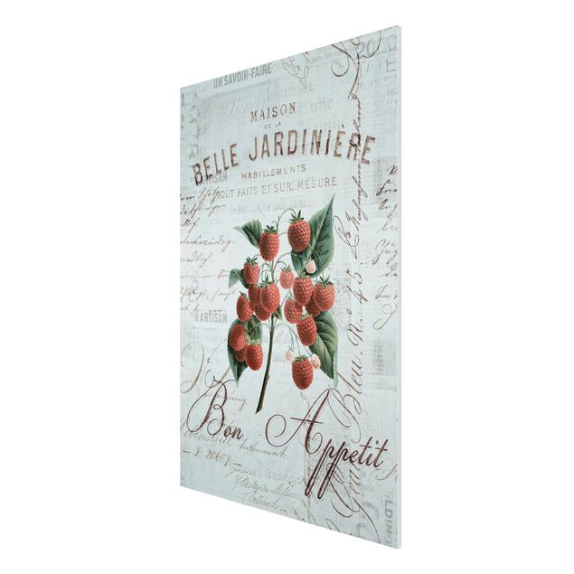 Tableau vintage Shabby Chic Collage - Framboise