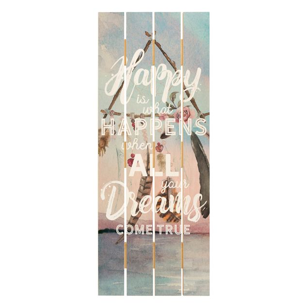 Tableau décoration Dream Catcher - Happy