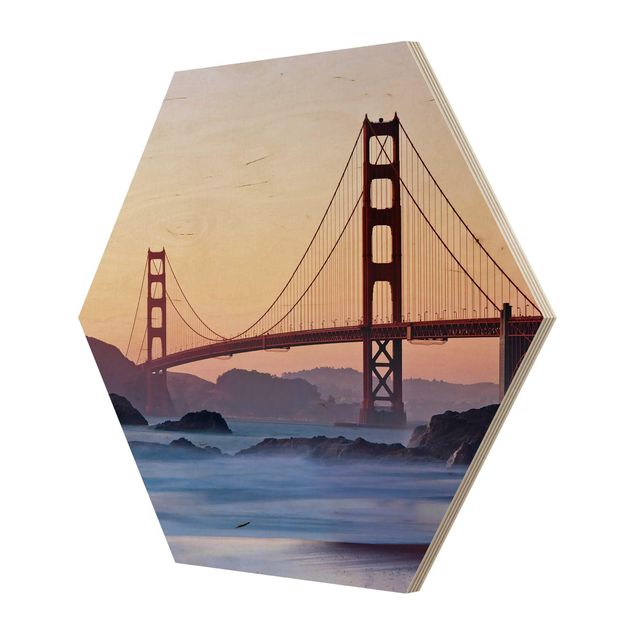 Hexagone en bois - San Francisco Romance
