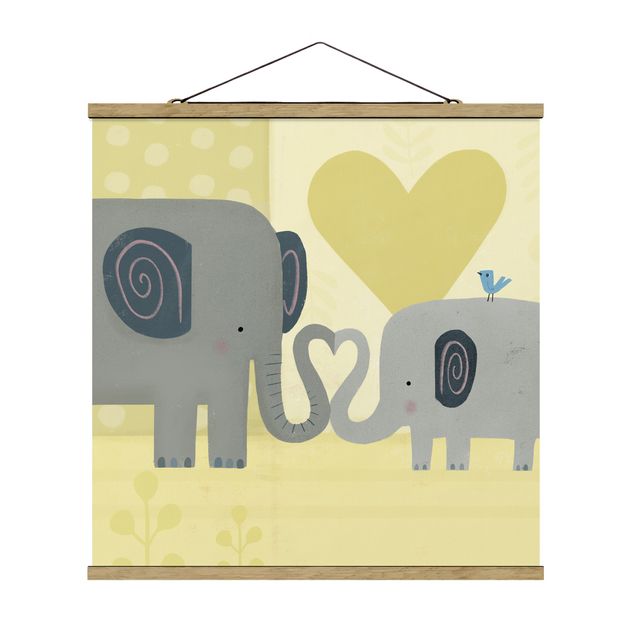 Tableau animaux Maman et moi - Éléphants
