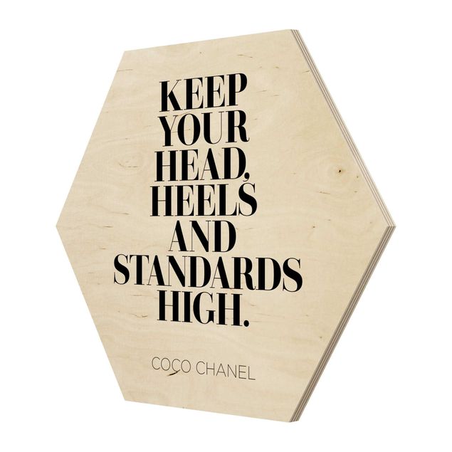 Hexagone en bois - Keep Your Head High