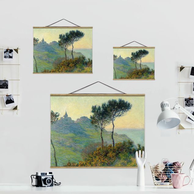 Tableaux nature Claude Monet - L'église de Varengeville au soleil couchant