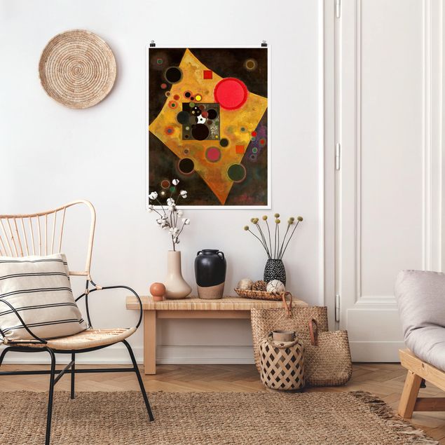 Décoration artistique Wassily Kandinsky - Accent en rose