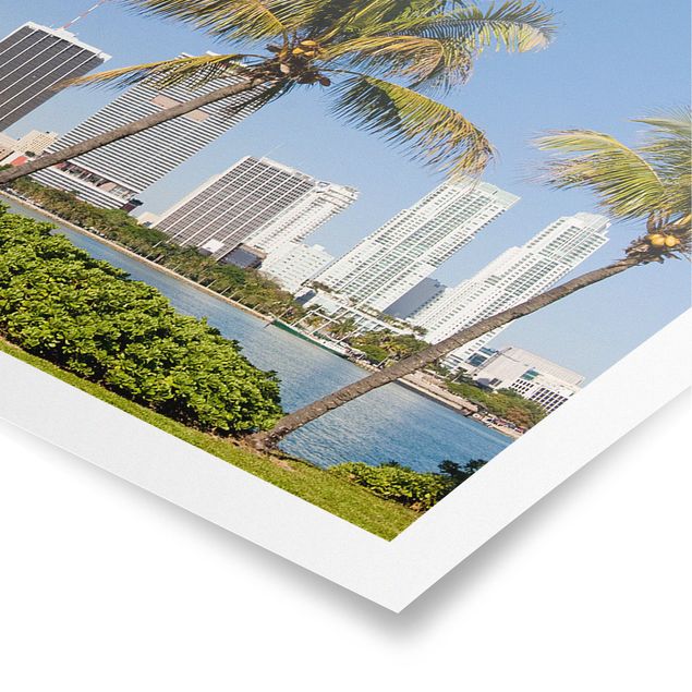 Tableau décoration Miami Beach Skyline