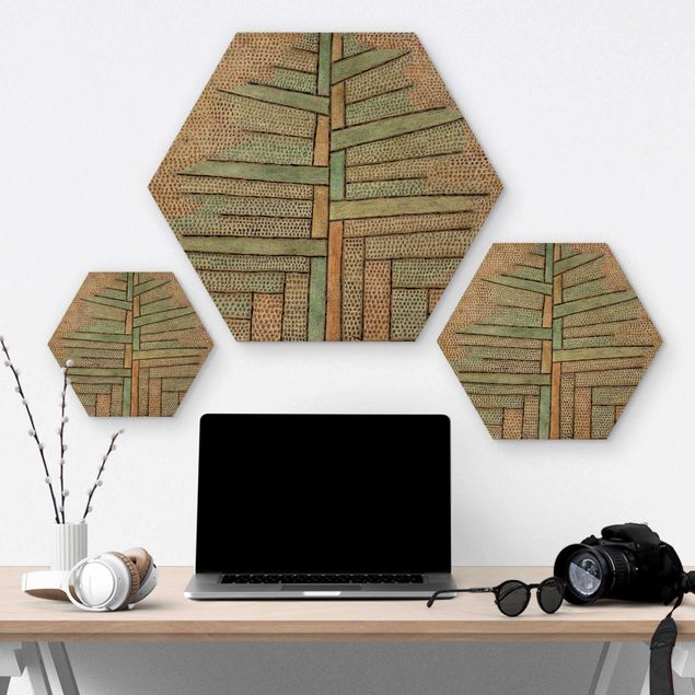Hexagone en bois - Paul Klee - Pine