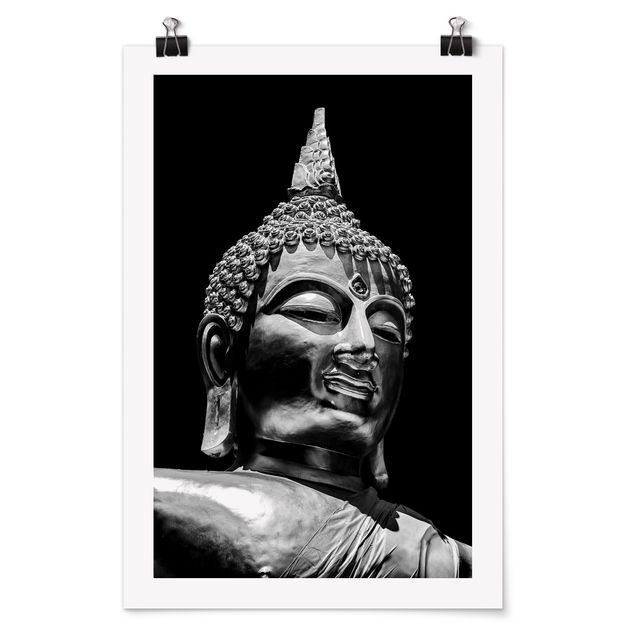 Tableau spirituel Visage de Statue de Bouddha