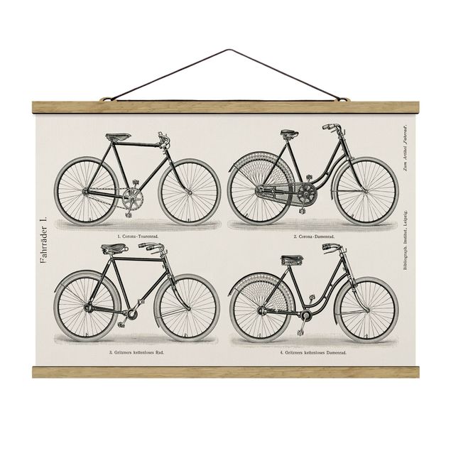 Tableaux Poster Vintage Bicyclettes