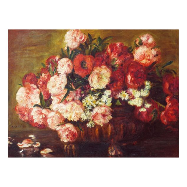 Fonds de hotte avec fleurs Auguste Renoir - Nature morte aux pivoines