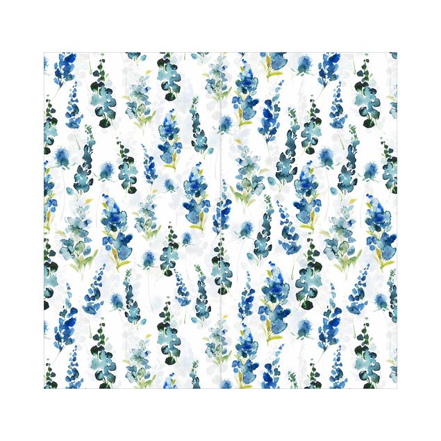 Revêtement mural de douche - Magnificent Flowers In Blue