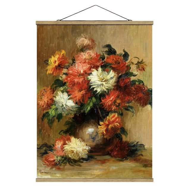 Tableaux modernes Auguste Renoir - Nature morte avec des dahlias