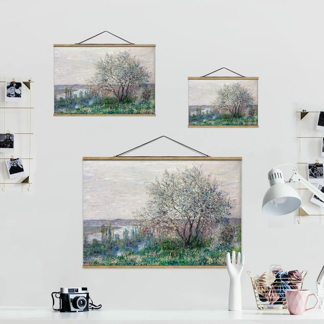 Tableau moderne Claude Monet - Le printemps à Vétheuil