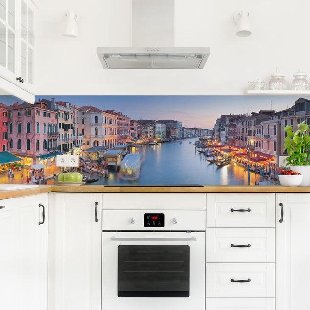 Crédence cuisine villes et architecture Soirée sur le Grand Canal à Venise