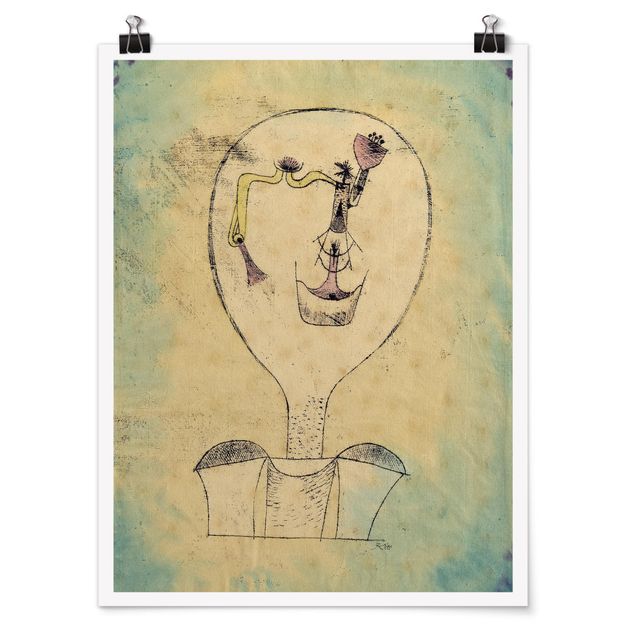 Tableau abstrait Paul Klee - Le bourgeon du sourire