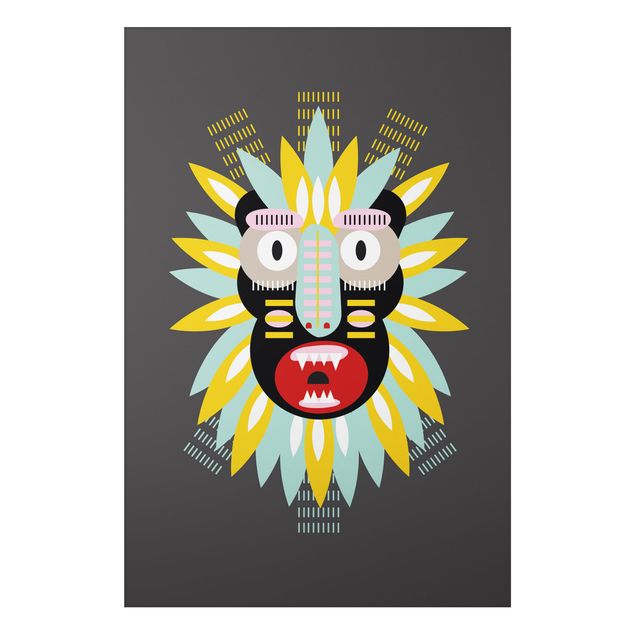 Tableaux moderne Collage masque ethnique - King Kong