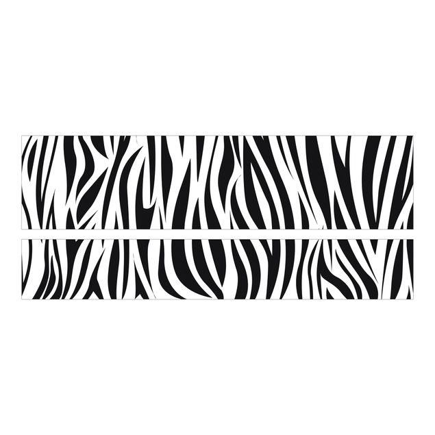 Papier adhésif pour meuble IKEA - Malm lit 180x200cm - Zebra Pattern