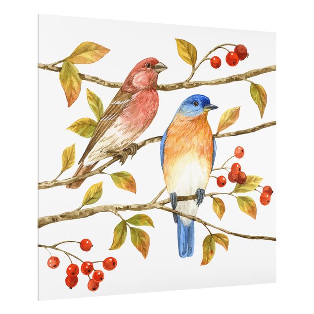 Fond de hotte - Birds And Berries - Bluebird