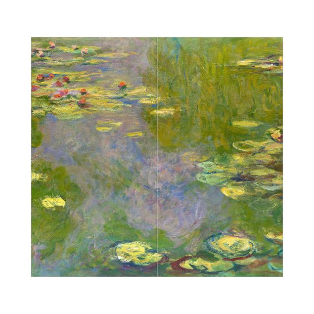 Revêtement mural douche Claude Monet - Nénuphars verts