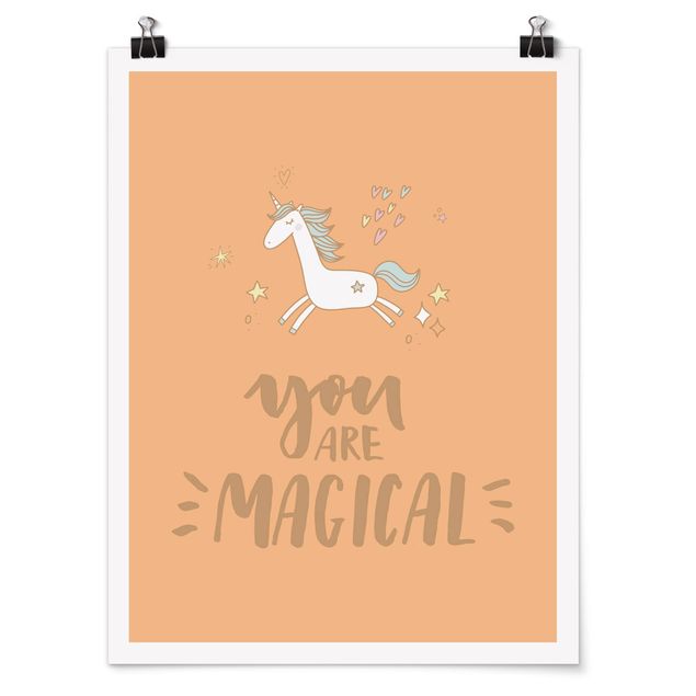 Poster animaux Tu es une licorne magique