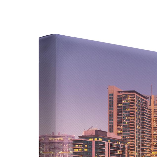 Tableau toile ville Dubai Skyline et Marina