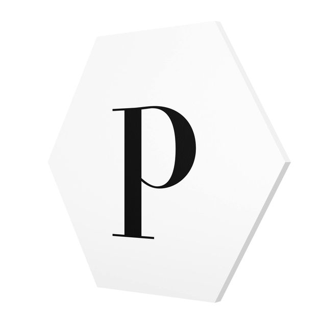 Tableaux Lettre Serif Blanc P