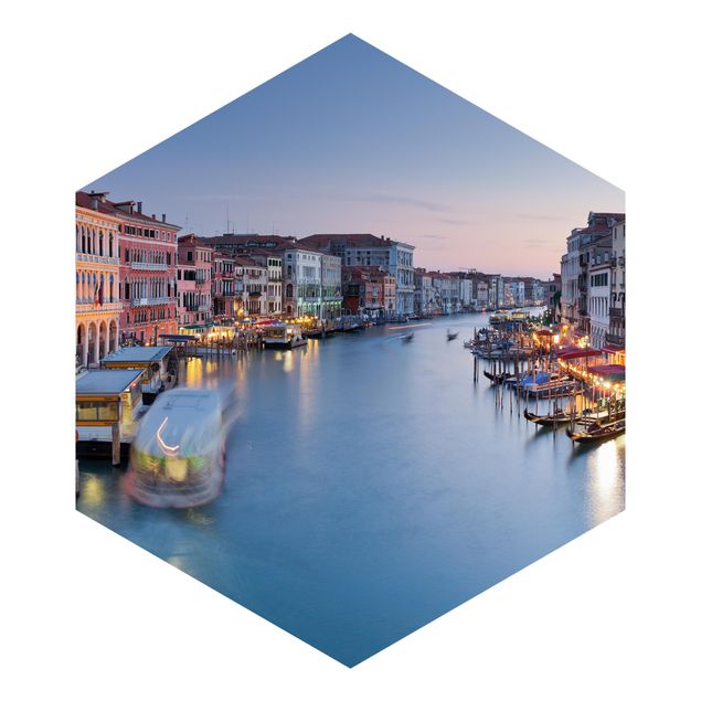Tapisserie orange Soirée sur le Grand Canal à Venise