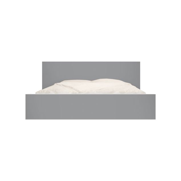 Papier adhésif pour meuble IKEA - Malm lit 140x200cm - Colour Cool Grey