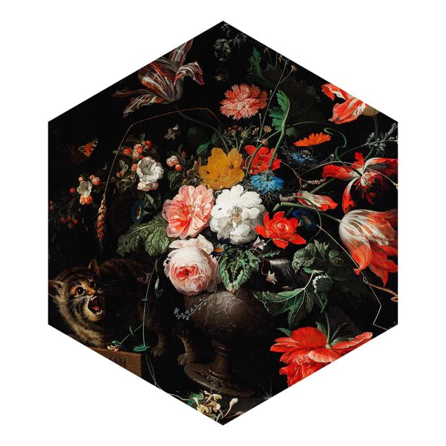 tapisserie panoramique Abraham Mignon - Le Bouquet Renversé