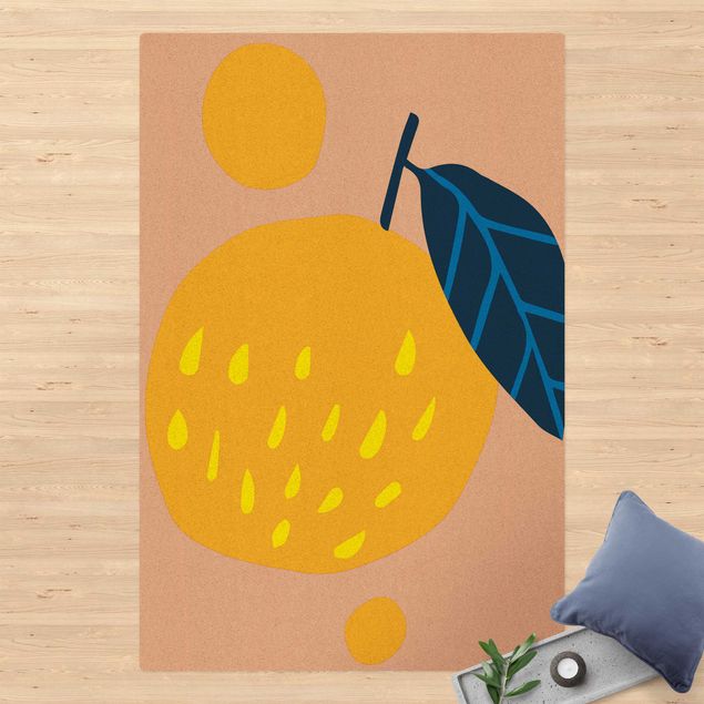 Déco murale cuisine Formes abstraites - Orange