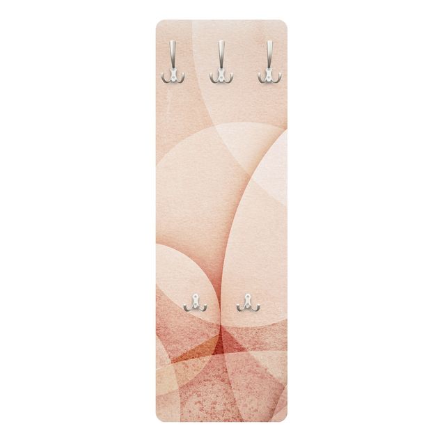 Porte-manteau - Abstract Graphics In Peach-Colour
