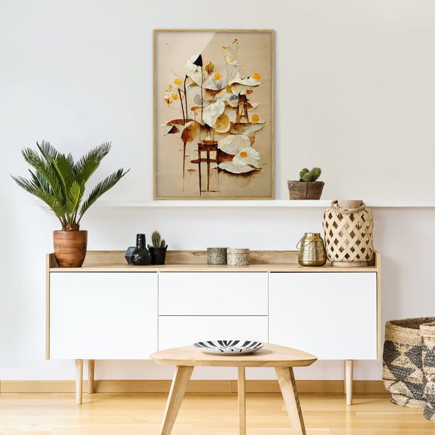 Tableau art abstrait Abstract Bouquet