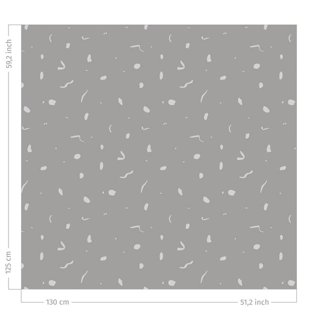 rideaux cuisine moderne Abstract Monochrome Pattern - Grey