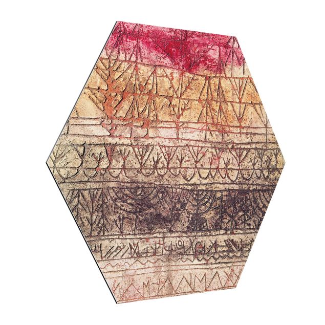 Tableaux abstraits Paul Klee - Jeune forêt