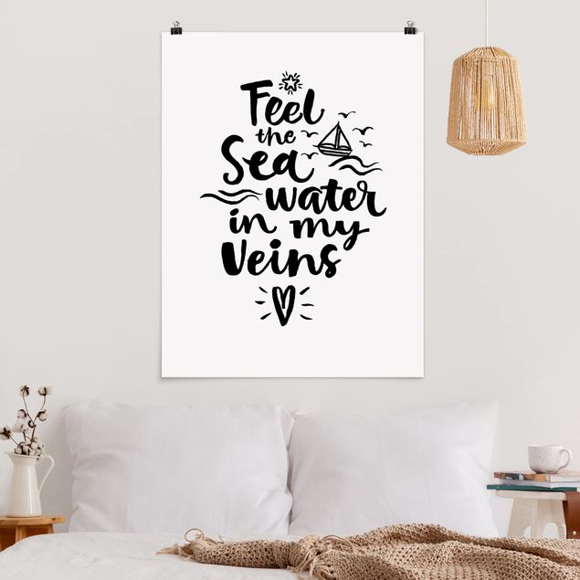 Poster citation - I Feel The Sea Water In My Veins