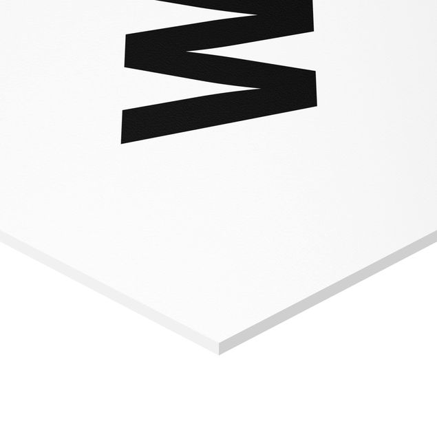Hexagone en forex - Letter White W