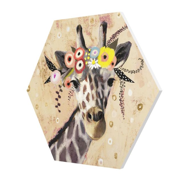 Tableaux muraux Klimt Girafe