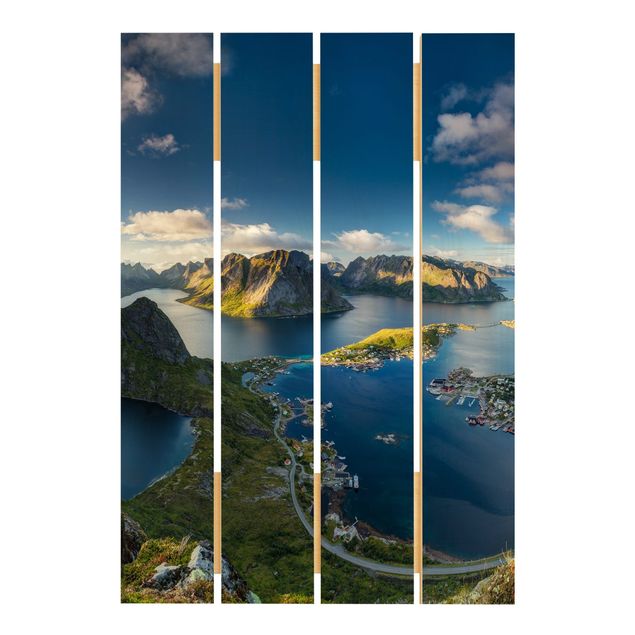 Tableaux muraux Vue du fjord à Reinebringen