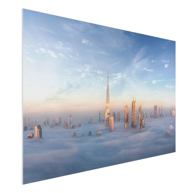 Déco mur cuisine Dubaï au-dessus des nuages