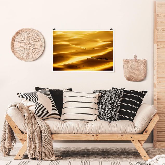 Tableau paysage Dunes d'or