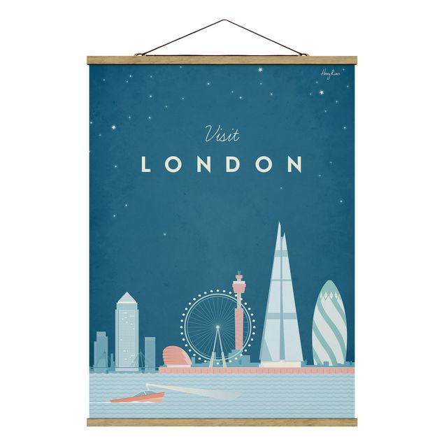 Tableau de ville Poster de voyage - Londres