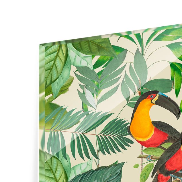 Fonds de hotte - Vintage Collage - Jungle Birds