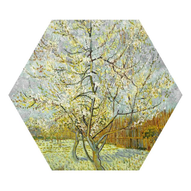 Tableau Pointillisme Vincent van Gogh - Pêcher en fleur
