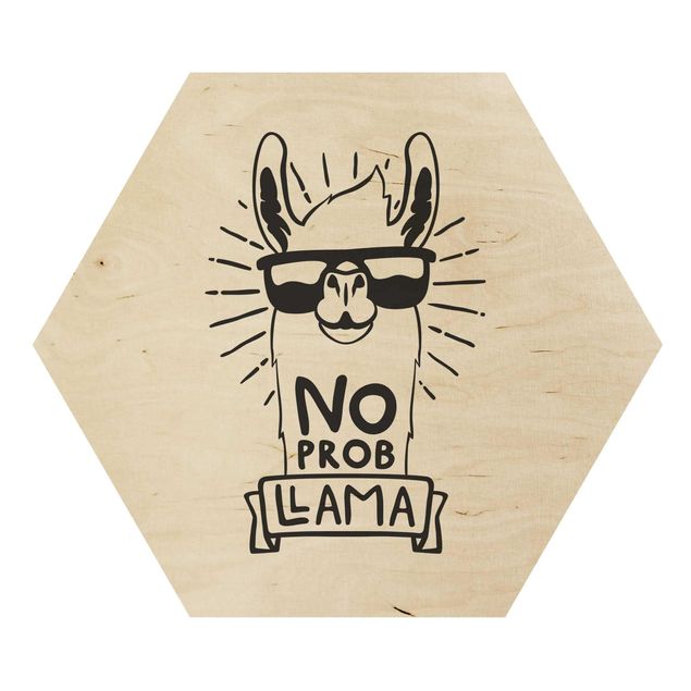 Hexagone en bois - No Probllama