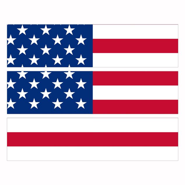Papier adhésif pour meuble IKEA - Malm commode 3x tiroirs - Flag of America 1