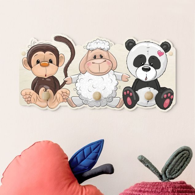 Décoration chambre bébé Singe Mouton Panda