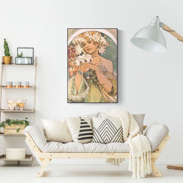 Décoration artistique Alfons Mucha - Fleur