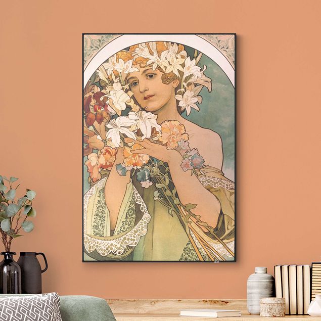 Tableaux fleurs Alfons Mucha - Fleur